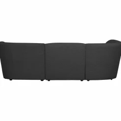 Coco 3-zits ronding links bouclé donkergrijs - Loft24.nl