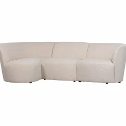 Coco 3-zits ronding links bouclé creme - Loft24.nl