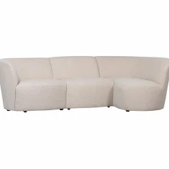 Coco 3-zits ronding rechts bouclé creme - Loft24.nl