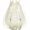 Crown handgevormde vaas glas off white 24x18cm - Loft24.nl