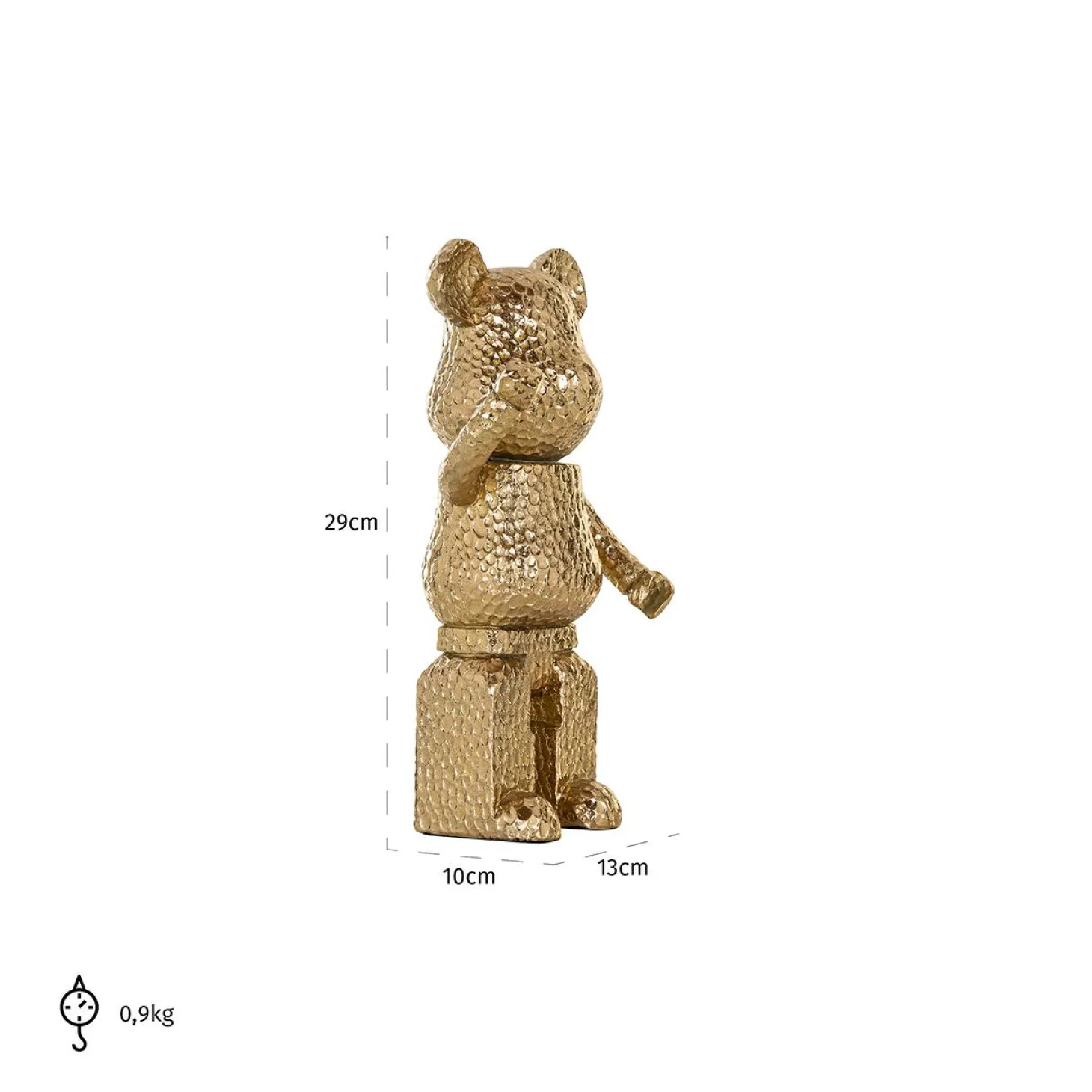 Decoratie Beer kleur goud - Loft24.nl