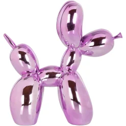 Decoratie Dog 26cm hoog kleur Roze - Loft24.nl