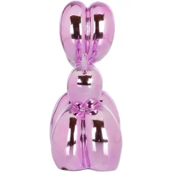 Decoratie Dog 26cm hoog kleur Roze - Loft24.nl