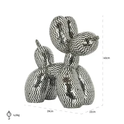 Decoratie Dog Spiegel kleur Zwart - Loft24.nl