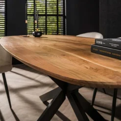 Deens Ovale Eettafel Arhus Solid 215cm - Acaciahout - Loft24.nl