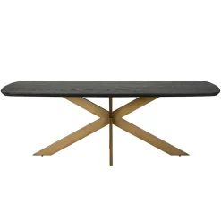 Deens Ovale Eettafel Cambon 230 x 100 cm -Dark Coffee - Loft24.nl