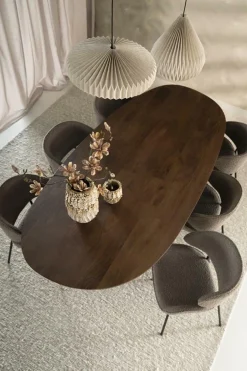 Deens Ovale Eettafel Coco Mangohout 240 x 110 cm - Naturel - Loft24.nl