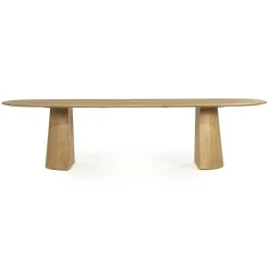 Deens Ovale Eettafel Lune Mangohout 300 x 105 cm - Naturel - Loft24.nl