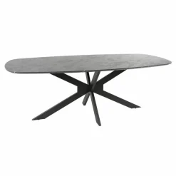 Deens Ovale Eettafel Mousa Keramieklook 215 x 105cm - Loft24.nl