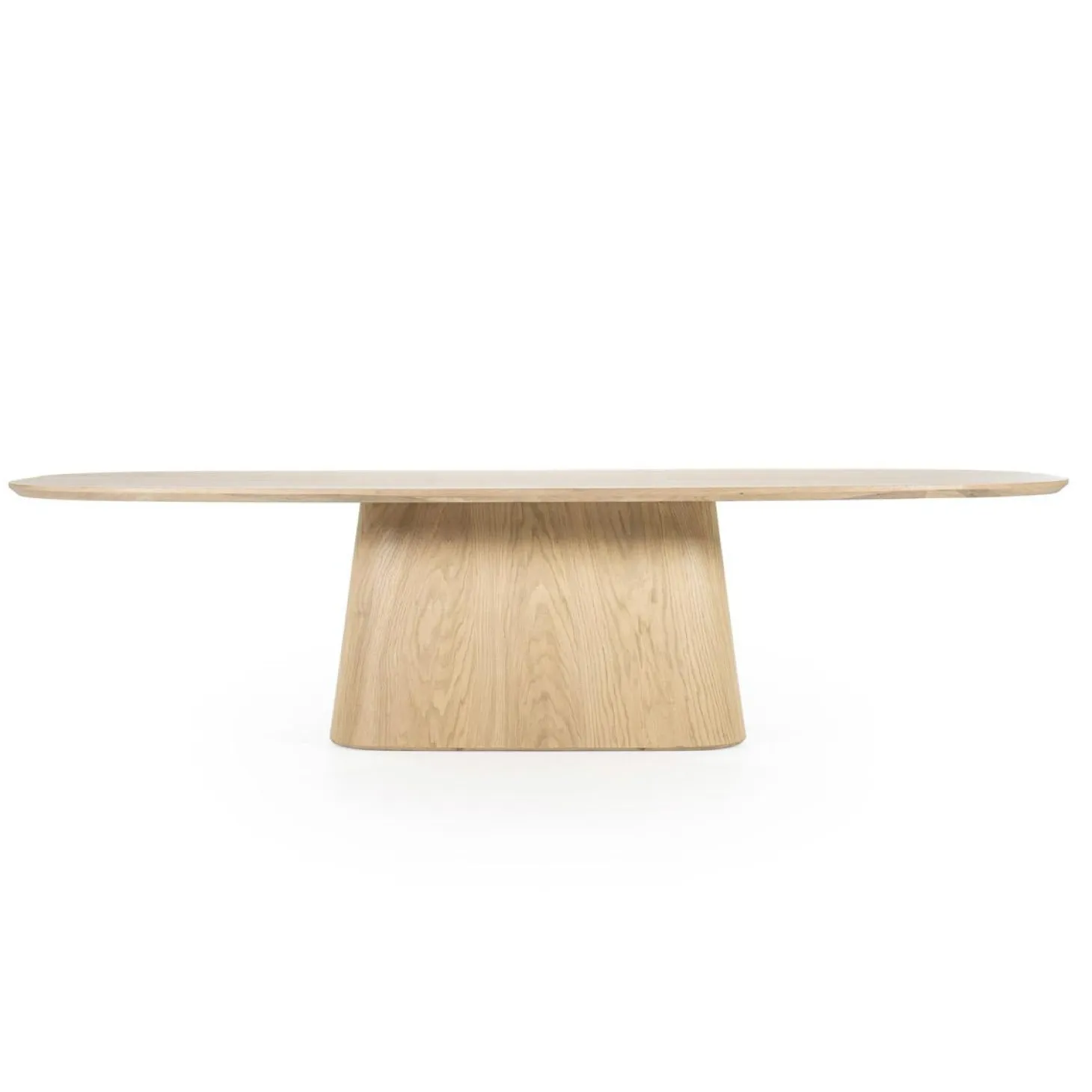 Deens Ovale Eettafel Nola Eikenhout 300 x 110 cm - Naturel - Loft24.nl