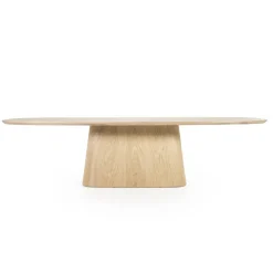 Deens Ovale Eettafel Nola Eikenhout 300 x 110 cm - Naturel - Loft24.nl