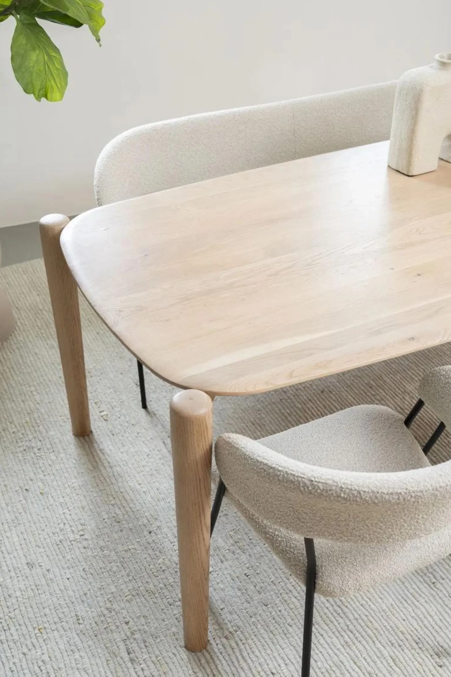 Deens Ovale Eettafel Selbu 240 x 100cm - kleur Naturel - Loft24.nl