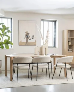 Deens Ovale Eettafel Selbu 200 x 100cm - kleur Naturel - Loft24.nl