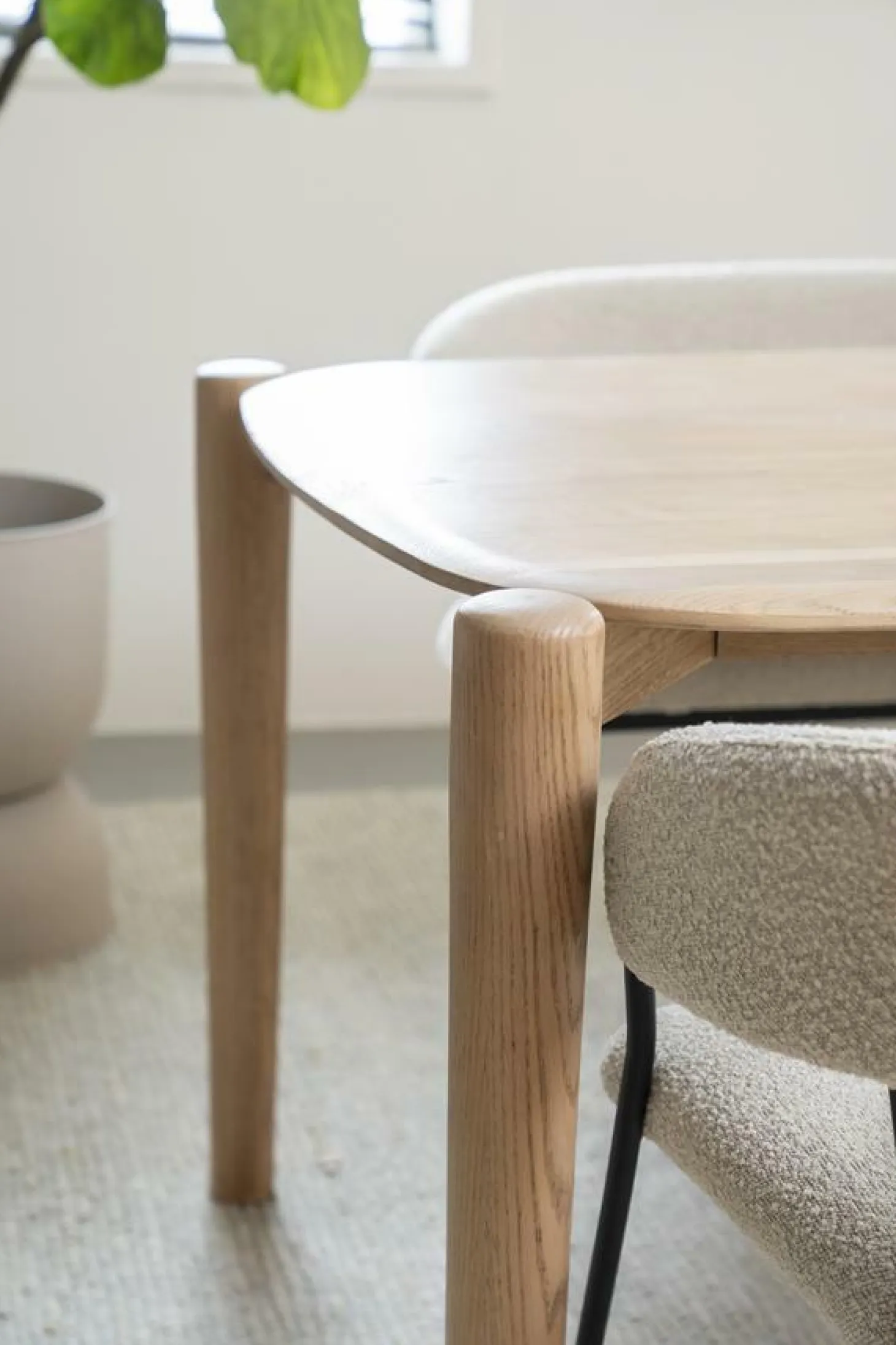 Deens Ovale Eettafel Selbu 160 x 100cm - kleur Naturel - Loft24.nl