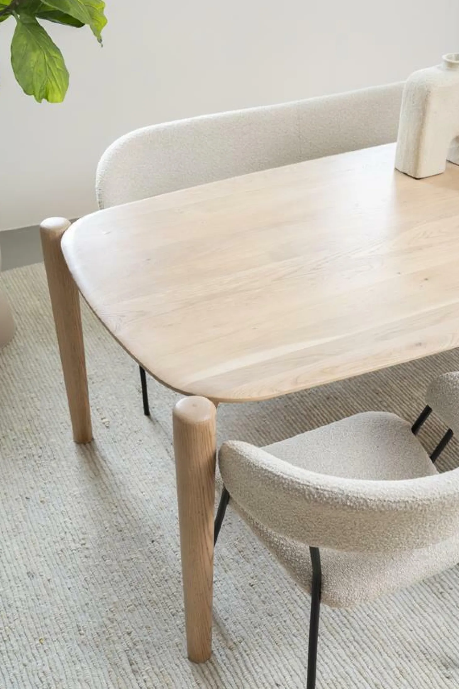 Deens Ovale Eettafel Selbu 160 x 100cm - kleur Naturel - Loft24.nl