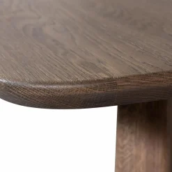 Deens Ovale Eettafel Tablo Eikenhout, Met Haarlem 4-standen poot - 180 cm - Cashmere Brown - Loft24.nl