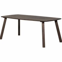 Deens Ovale Eettafel Tablo Eikenhout, Met Haarlem 4-standen poot - 180 cm - Mystic Brown - Loft24.nl