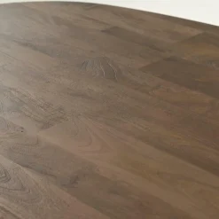 Deens Ovale Eettafel Tycho Mangohout 210 x 110 cm - Lichtbruin - Loft24.nl