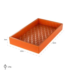 Dienblad Jelissa 51 x 30cm kleur Oranje - Loft24.nl