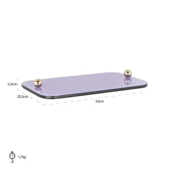 Dienblad Judy 43 x 25cm kleur Paars - Loft24.nl