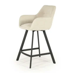 Draaibare Barkruk Bliss - Beige (zithoogte 69cm) - Loft24.nl