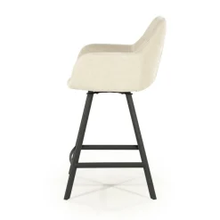 Draaibare Barkruk Bliss - Beige (zithoogte 69cm) - Loft24.nl