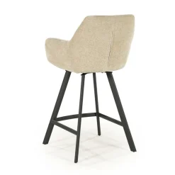 Draaibare Barkruk Bliss - Taupe (zithoogte 69cm) - Loft24.nl