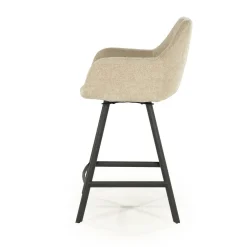 Draaibare Barkruk Bliss - Taupe (zithoogte 69cm) - Loft24.nl