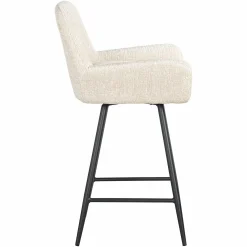 Draaibare Barstoel Linsey Beige - zithoogte 68cm - Loft24.nl