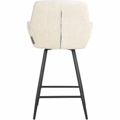 Draaibare Barstoel Linsey Beige - zithoogte 68cm - Loft24.nl