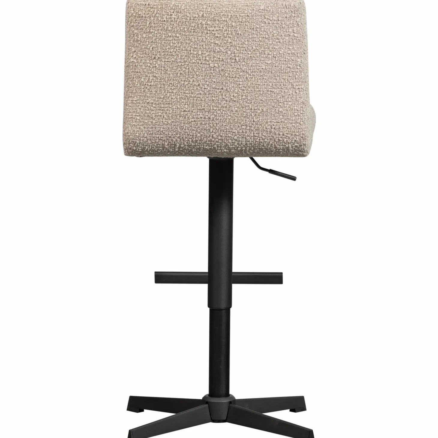 Draaibare Barstoel Vinny Bouclé - Zand (zithoogte 60-80cm) - Loft24.nl