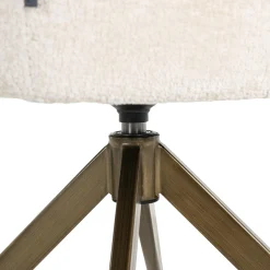 Draaibare Eetkamerstoel Aline Chenille kleur Wit - Loft24.nl