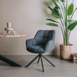 Draaibare Eetkamerstoel Alba - Indigo - Loft24.nl