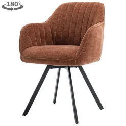 Draaibare Eetkamerstoel Bruno - Koper - Loft24.nl