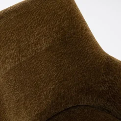 Draaibare Eetkamerstoel Bliss met armleuning- Mosterd - Loft24.nl