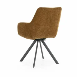 Draaibare Eetkamerstoel Bliss met armleuning- Mosterd - Loft24.nl