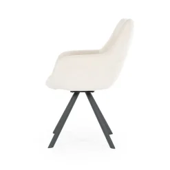 Draaibare Eetkamerstoel Bliss met armleuning- Beige - Loft24.nl