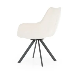 Draaibare Eetkamerstoel Bliss met armleuning- Beige - Loft24.nl
