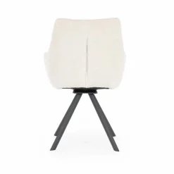 Draaibare Eetkamerstoel Bliss met armleuning- Beige - Loft24.nl