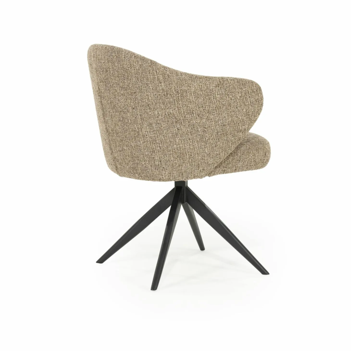 Draaibare Eetkamerstoel Connor kleur Bruin - Loft24.nl