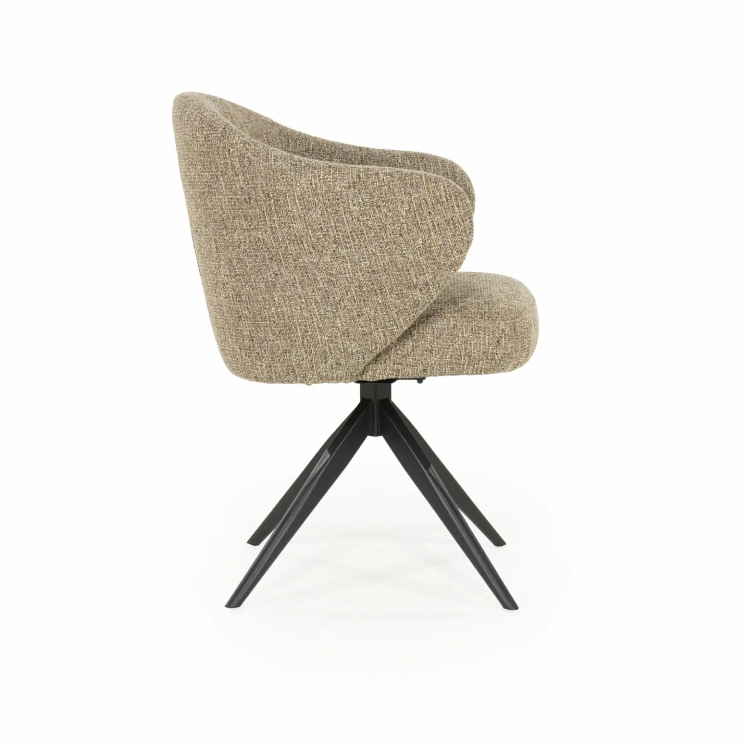 Draaibare Eetkamerstoel Connor kleur Bruin - Loft24.nl