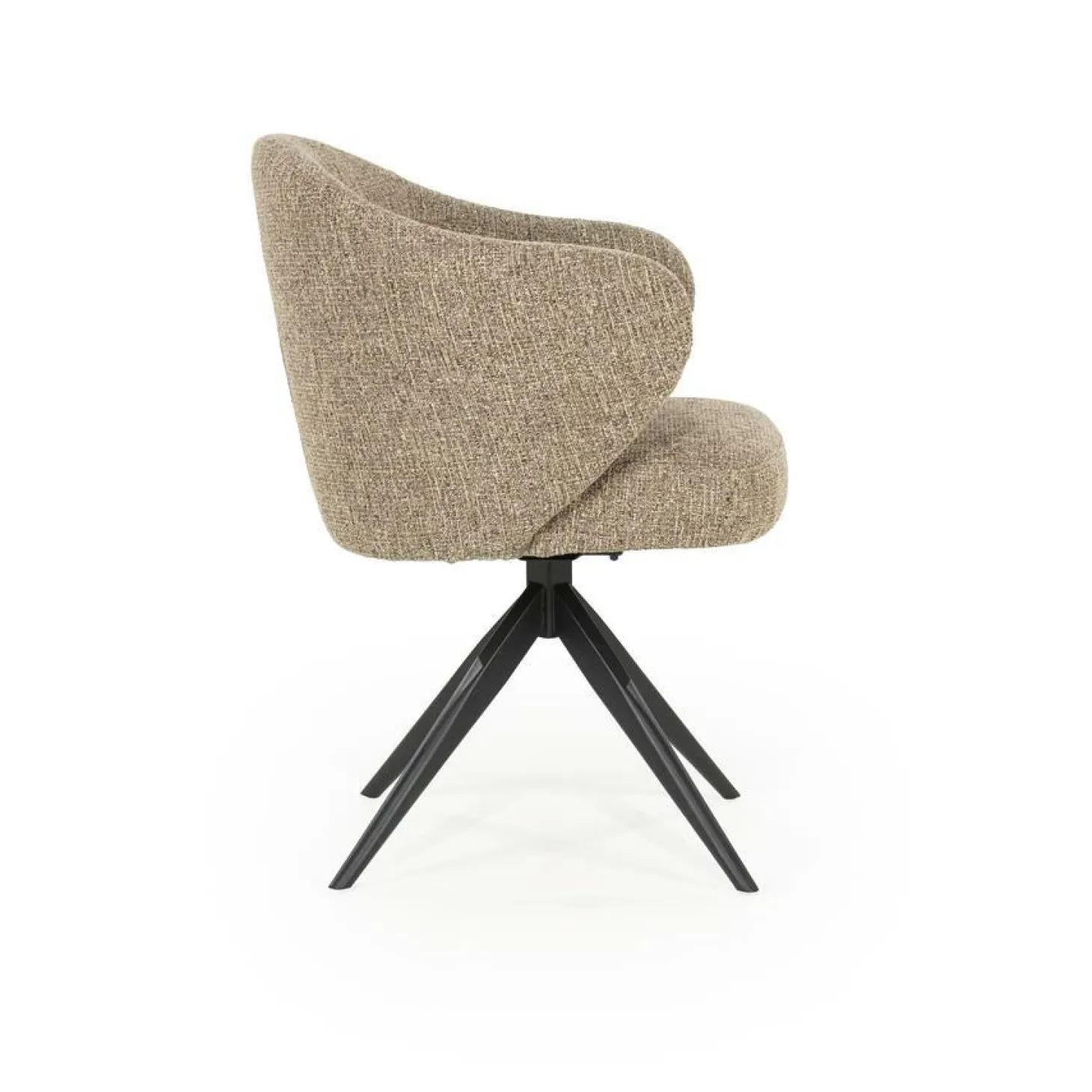 Draaibare Eetkamerstoel Connor kleur Bruin - Loft24.nl