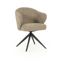 Draaibare Eetkamerstoel Connor kleur Bruin - Loft24.nl