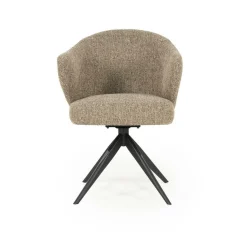 Draaibare Eetkamerstoel Connor kleur Bruin - Loft24.nl