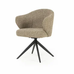 Draaibare Eetkamerstoel Connor kleur Bruin - Loft24.nl