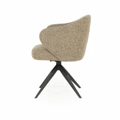 Draaibare Eetkamerstoel Connor kleur Bruin - Loft24.nl