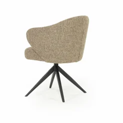 Draaibare Eetkamerstoel Connor kleur Bruin - Loft24.nl
