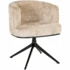 Draaibare Eetkamerstoel Cheyenne Lovely kleur Beige - Loft24.nl