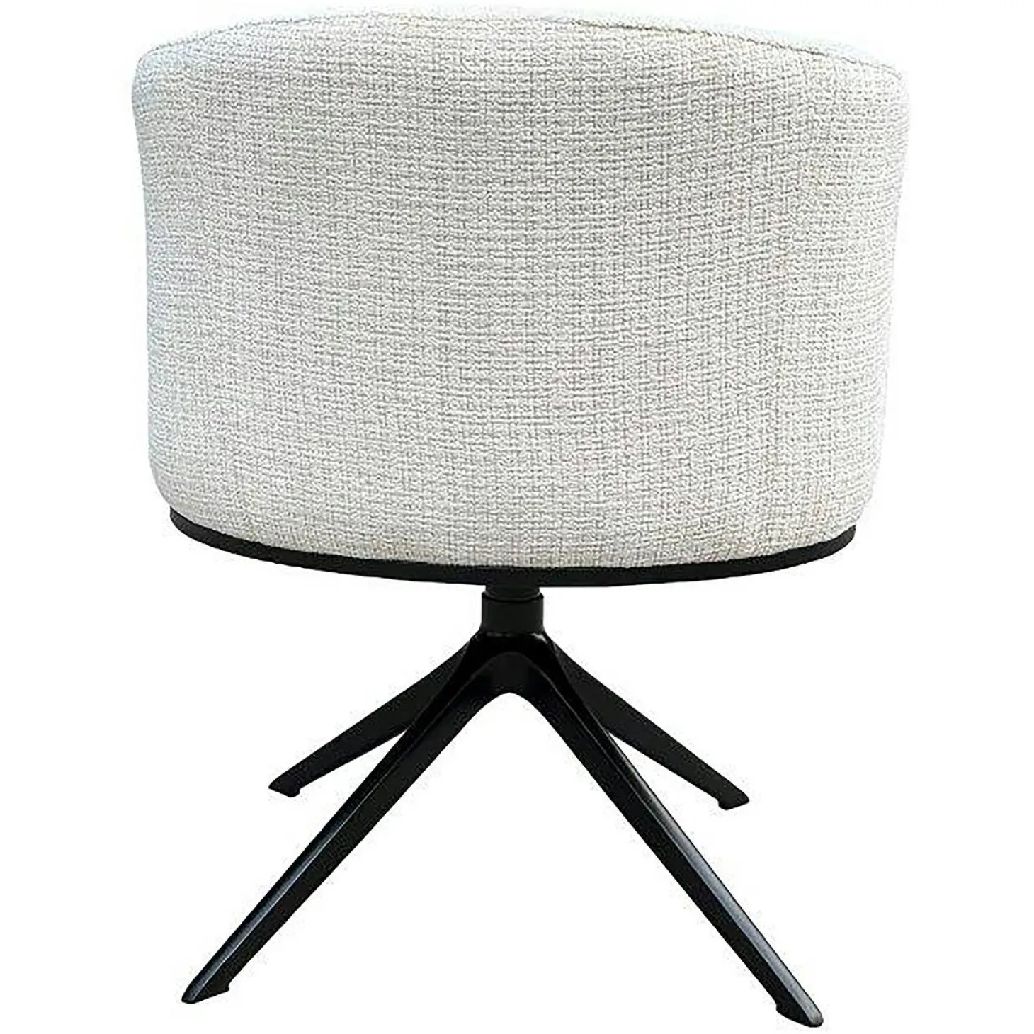 Draaibare Eetkamerstoel Cheyenne Chenille kleur Off White - Loft24.nl