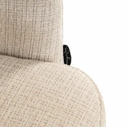 Draaibare Eetkamerstoel Chadwick Geweven stof kleur Beige - Loft24.nl